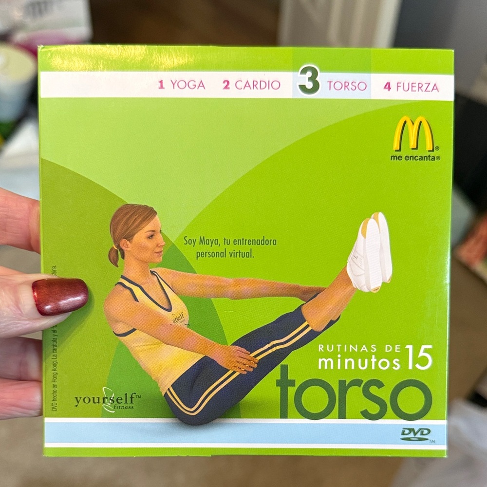 McDonald's Yoga and Cardio DVD - Green and Yellow